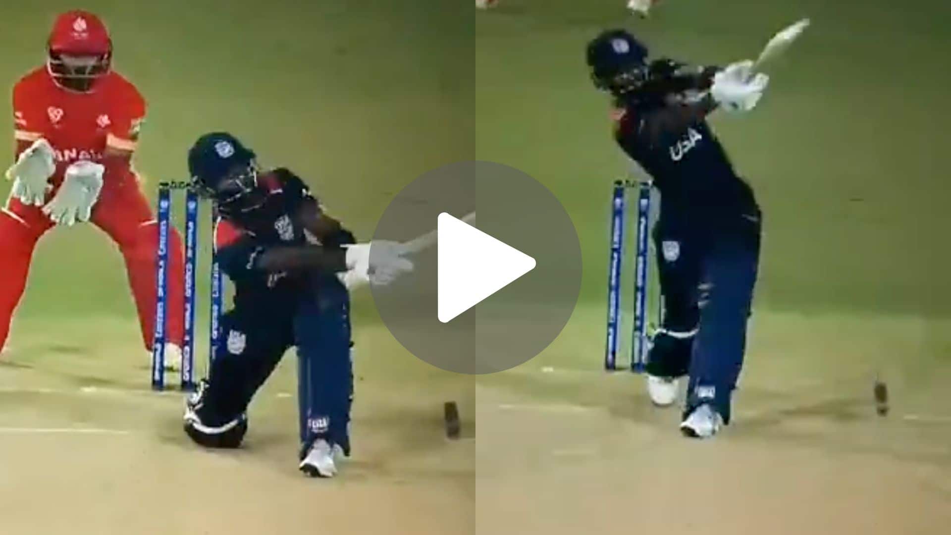 [Watch] Aaron Jones Sets T20 World Cup On Fire As He Smashes Fastest Fifty For USA With 6 Sixes